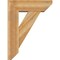 Ekena Millwork Traditional Slat Rough Sawn Bracket w/ Offset Brace, Western Red Cedar, 8"W x 24"D x 32"H BKT0806X24X32TRA06RWR - alternate 2